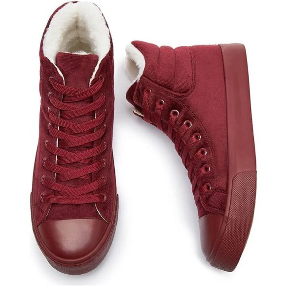 Women's High Tops Canvas Shoes Sneakers Casual Lace up Shoe